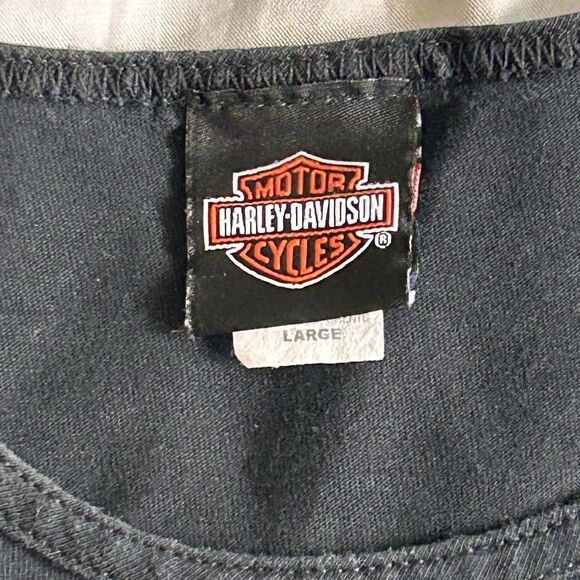 Harley Davidson Mens L Tank Top Y2K Heritage Fort Walton Beach 2010 Graphics - Picture 4 of 10